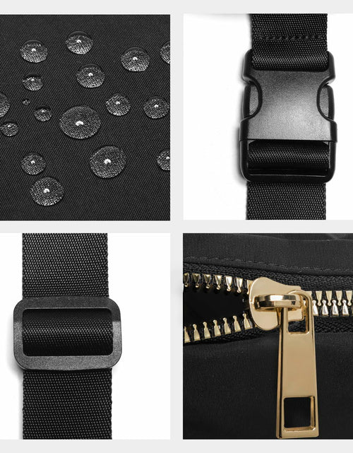 Load image into Gallery viewer, Gitus Personalized Fanny Pack Crossbody Bag for Girls Black Letter Patch
