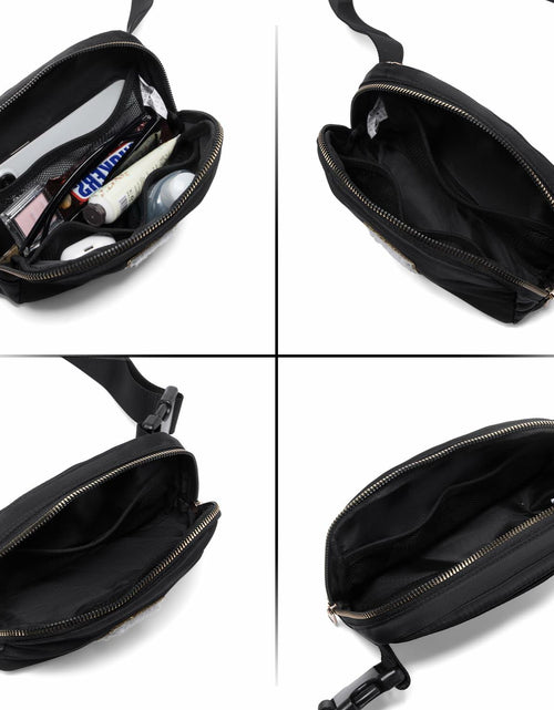 Load image into Gallery viewer, Gitus Personalized Fanny Pack Crossbody Bag for Girls Black Letter Patch
