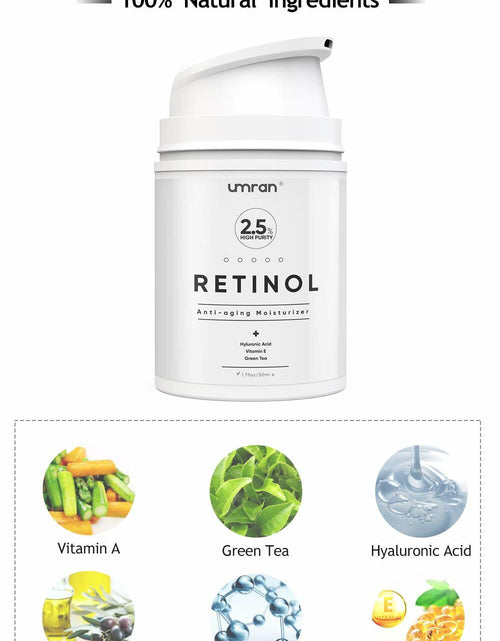 Load image into Gallery viewer, Umran Retinol Anti-Aging Cream 2.5% Hyaluronic Acid Vitamin E 50ml Face Eye
