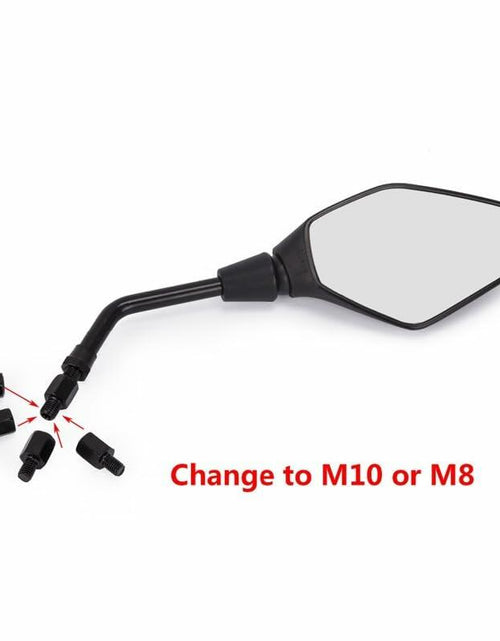 Load image into Gallery viewer, Generic Universal Motorcycle Rear View Side Mirrors 10MM 8MM Black Screw Mount
