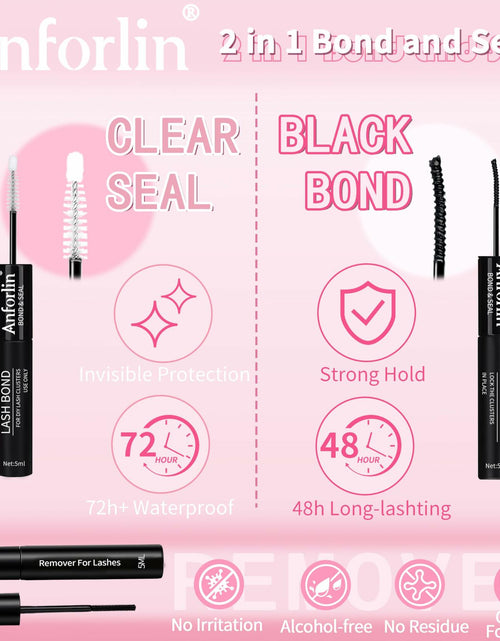 Load image into Gallery viewer, Anforlin Eyelash Extension Kit 280pcs Thick Volume D Curl 14-22mm Black
