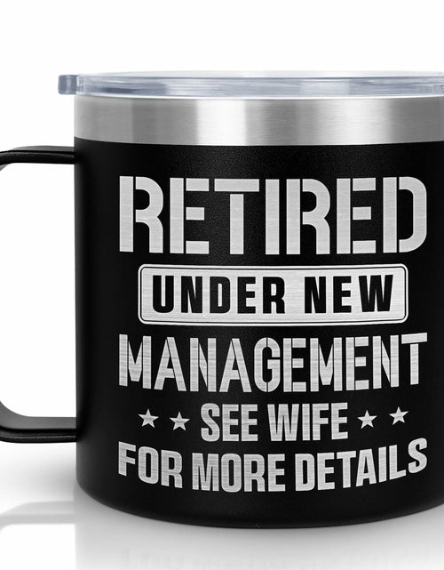 Load image into Gallery viewer, GAUDORA 14oz Stainless Steel Insulated Coffee Mug with Lid - Black Funny

