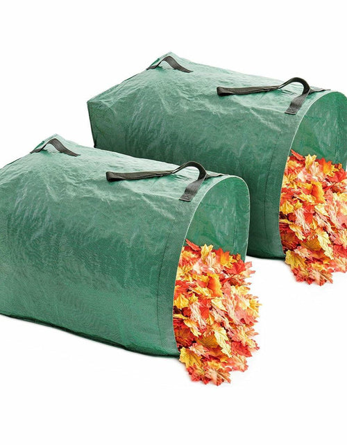 Load image into Gallery viewer, Sheporse 2-Pack 53 Gallon Reusable Garden Bags Green Yard Waste Polyethylene

