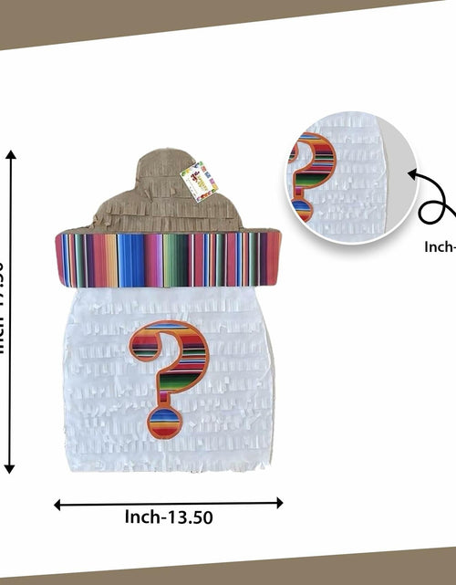 Load image into Gallery viewer, APINATA4U Gender Reveal Pinata Kit Baby Bottle 17.5x13.5x3.5 Inch White Fiesta
