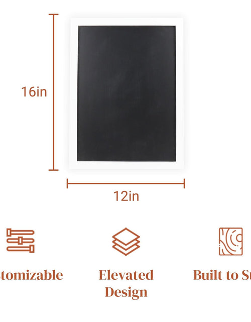 Load image into Gallery viewer, Stiles 16x12 Magnetic Letter Board Wooden Message Board Black Industrial
