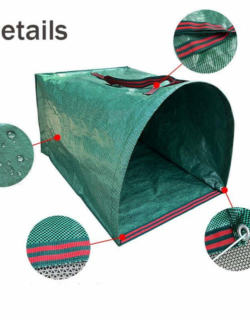 Load image into Gallery viewer, Sheporse 2-Pack 53 Gallon Reusable Garden Bags Green Yard Waste Polyethylene
