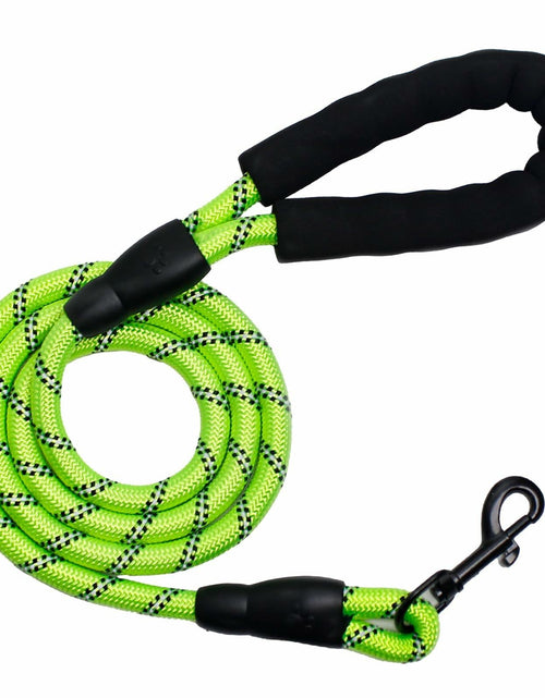 Load image into Gallery viewer, YALAVA Dog Leash 4FT Heavy Duty Reflective Nylon Rope Blue Padded Handle
