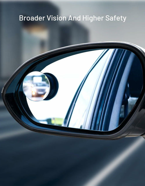 Load image into Gallery viewer, WildAuto Blind Spot Mirrors 2 Pack Round Frameless HD Glass Black 2"
