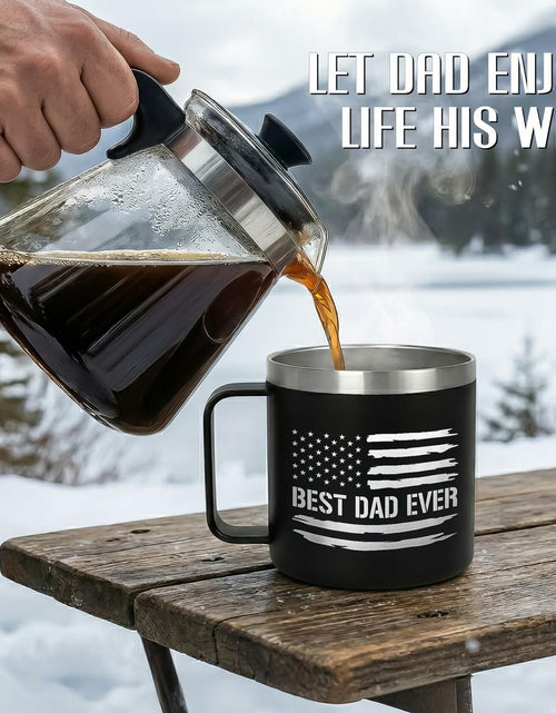 Load image into Gallery viewer, AXIARA 14oz Maroon Stainless Steel Insulated Coffee Mug Retirement Gift
