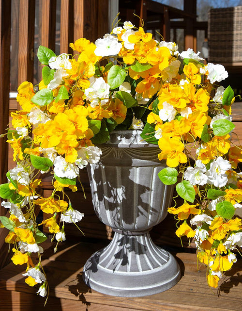 Load image into Gallery viewer, Ivydale Artificial Hibiscus Hanging Flowers Silk 2pcs Yellow White Vines
