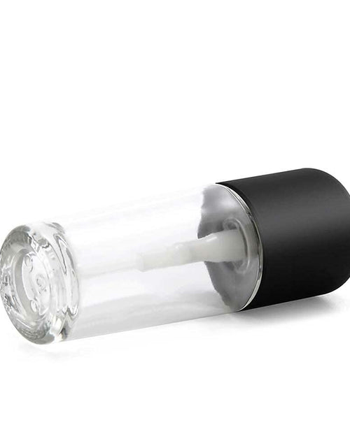 Load image into Gallery viewer, Furnido 4 Pack 30ml Clear Glass Round Essence Lotion Bottles with Pump
