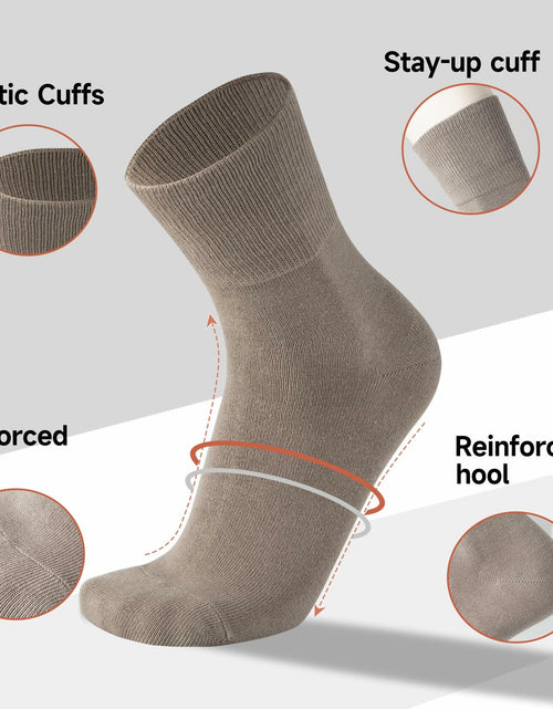 Load image into Gallery viewer, HENNY RUE Men's Cotton Crew &amp; Mid-Crew Socks Casual Mixed Color Size 6-10
