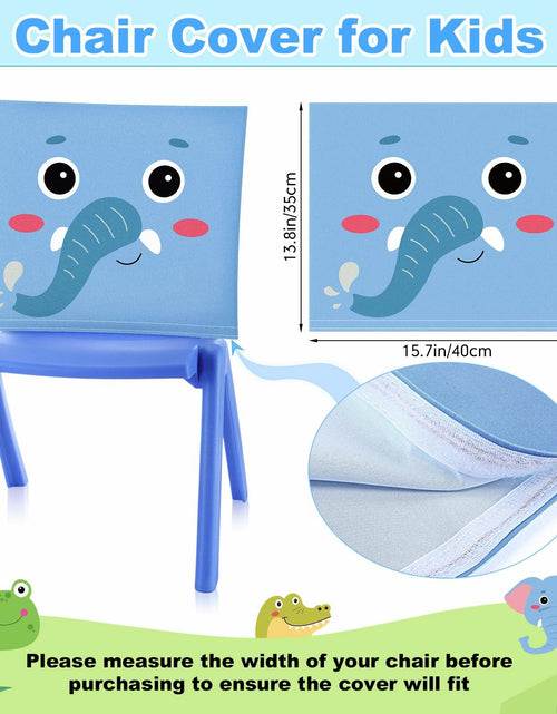 Load image into Gallery viewer, Breling 4 Pcs Animal Chair Covers 15.7x13.8 Inch Elephant Frog Pig Giraffe
