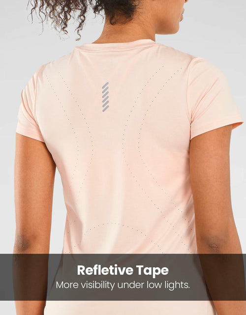 Load image into Gallery viewer, ALLZERO Feel Fit Workout Top Soft Short Sleeve Pink Heather Size L
