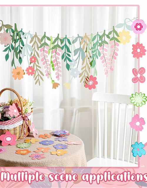 Load image into Gallery viewer, Epakh 8.2ft Colorful Wildflower Daisy Paper Garland Banner Spring Summer

