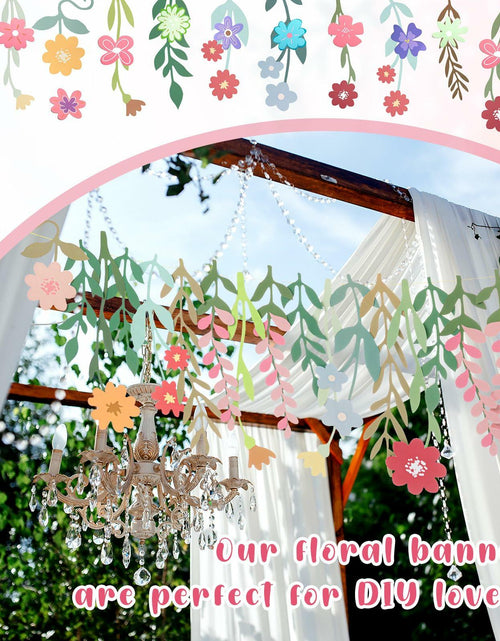 Load image into Gallery viewer, Epakh 8.2ft Colorful Wildflower Daisy Paper Garland Banner Spring Summer

