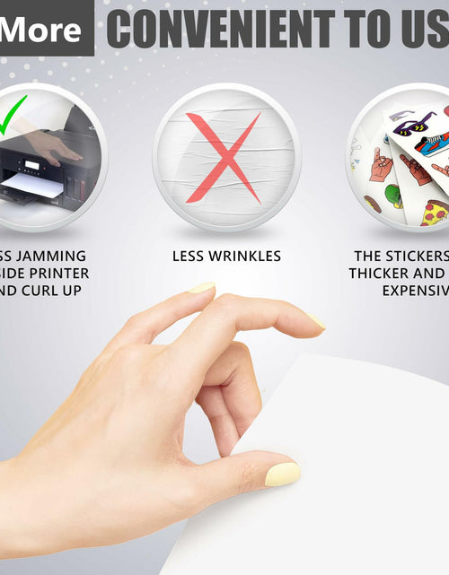 Load image into Gallery viewer, NEO PRINT Printable Vinyl Sticker Paper Matte White 8.5x11 20 Sheets Waterproof
