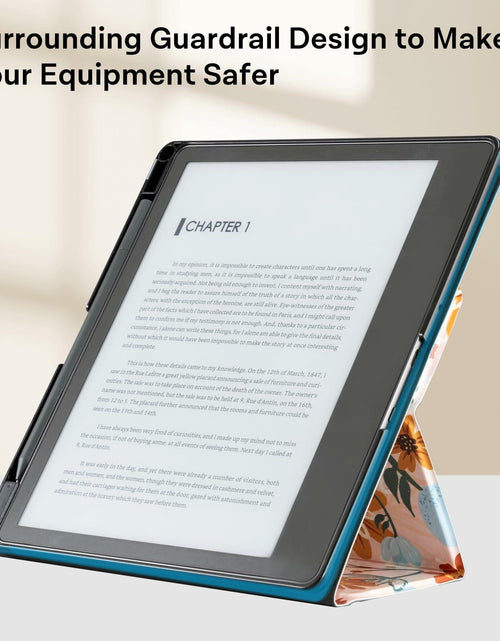 Load image into Gallery viewer, CoBak PU Leather Tablet Case 10.2in 2022/2024 Auto Sleep Wake Pen Holder Orange
