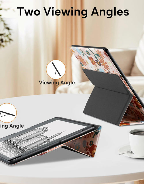 Load image into Gallery viewer, CoBak PU Leather Tablet Case 10.2in 2022/2024 Auto Sleep Wake Pen Holder Orange
