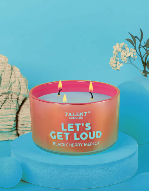 Load image into Gallery viewer, TALENT CANDLES Enjoy Scented Soy Jar Candle 3 Wicks Large Dark Cherry Merlot
