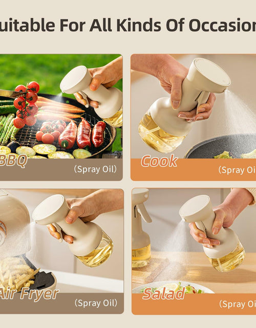 Load image into Gallery viewer, MDZF SWEET HOME Oil Sprayer 280ml Glass Olive Oil Dispenser White
