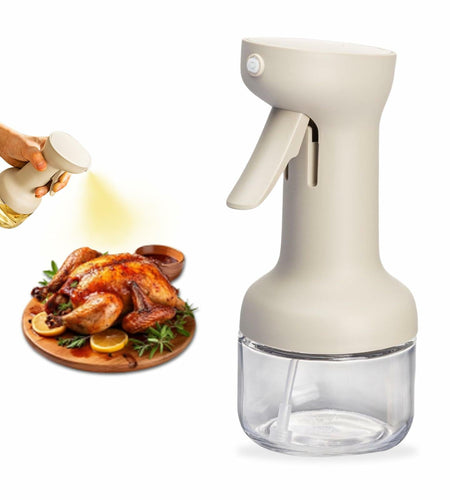 MDZF SWEET HOME Oil Sprayer 280ml Glass Olive Oil Dispenser White