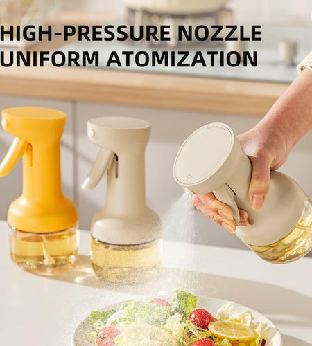 MDZF SWEET HOME Oil Sprayer 280ml Glass Olive Oil Dispenser White