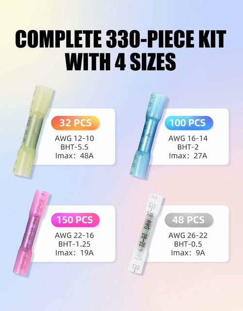 Load image into Gallery viewer, SlopHaul 330PCS Marine Grade Heat Shrink Wire Connectors Waterproof Kit
