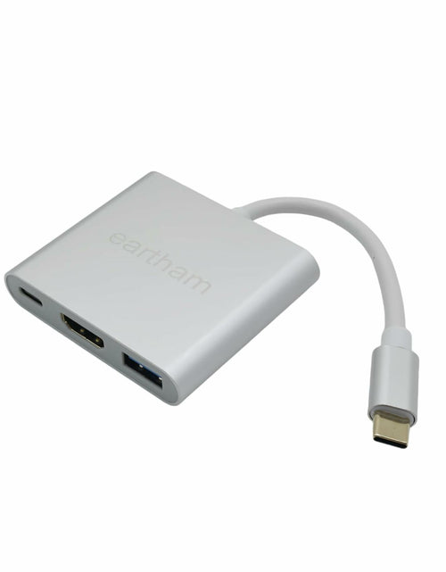 Load image into Gallery viewer, eartham USB C to HDMI Adapter 3-in-1 Hub 4K 30Hz 100W PD USB 3.0 Silver
