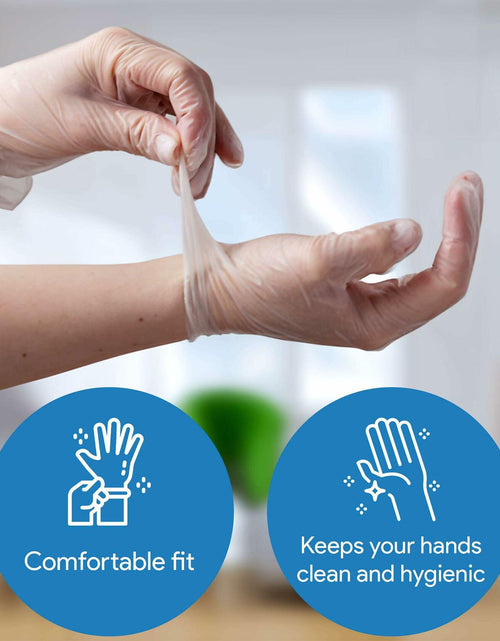 Load image into Gallery viewer, ProHeal Vinyl Disposable Gloves Clear Powder &amp; Latex Free 100 Count Size S
