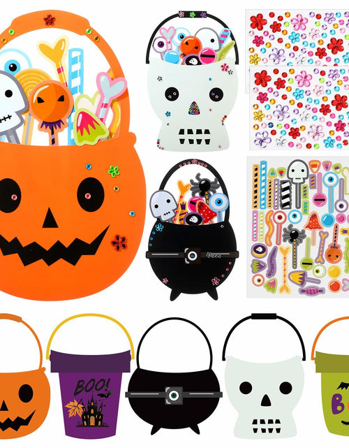 Load image into Gallery viewer, Gersoniel 339 Pcs Halloween DIY Craft Paper Ornaments Kit Pumpkin Ghost Bat
