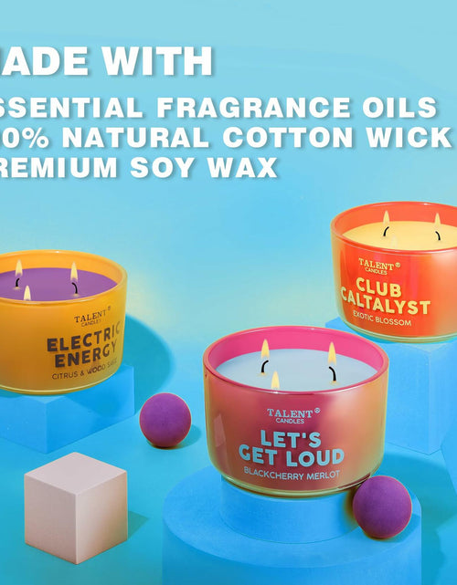 Load image into Gallery viewer, TALENT CANDLES Enjoy Scented Soy Jar Candle 3 Wicks Large Dark Cherry Merlot
