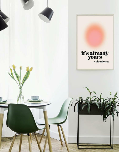 Load image into Gallery viewer, Usoway Motivational Wall Art Pink Aura Canvas 12x16in Unframed
