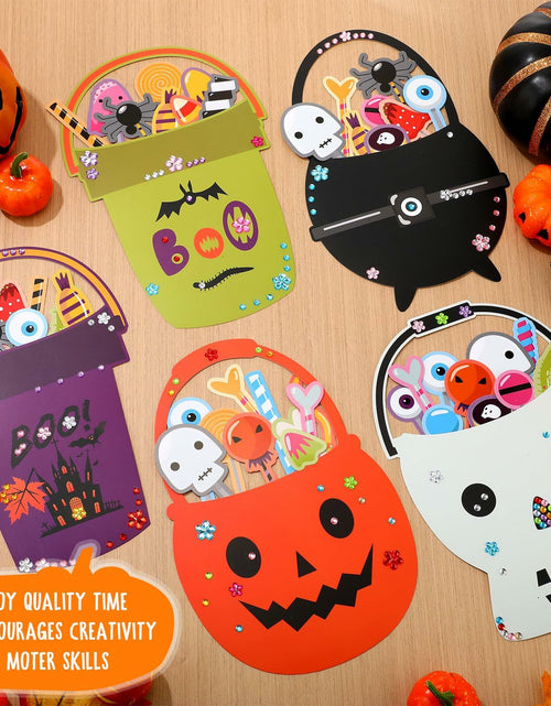 Load image into Gallery viewer, Gersoniel 339 Pcs Halloween DIY Craft Paper Ornaments Kit Pumpkin Ghost Bat
