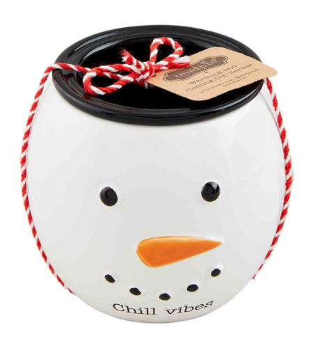 Mud Pie Snowman Chiller Tidbit; 4 1/2" x 6 1/2" dia