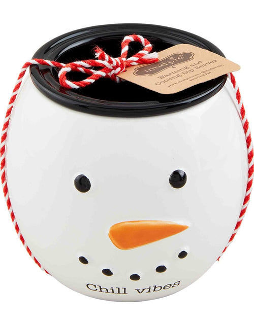 Load image into Gallery viewer, Mud Pie Snowman Chiller Tidbit; 4 1/2" x 6 1/2" dia
