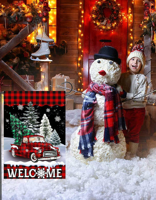 Load image into Gallery viewer, 4SEASONS POD Holiday Garden Flags Set of 3 12x18 Double Sided Halloween Xmas
