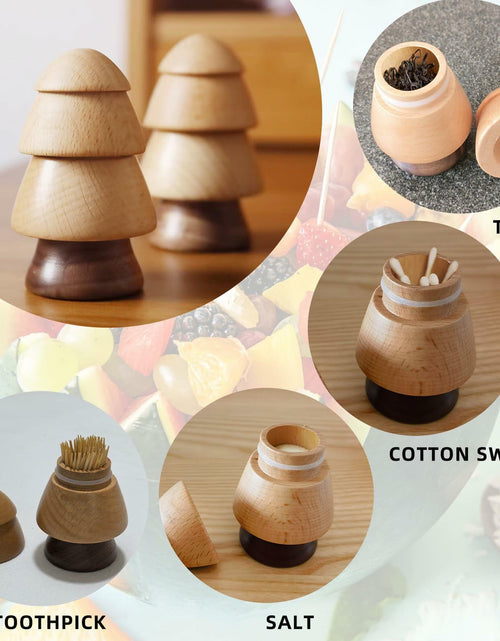 Load image into Gallery viewer, Cute Mushroom Toothpick Holder with 390 Toothpicks Cactus Dispenser Decor
