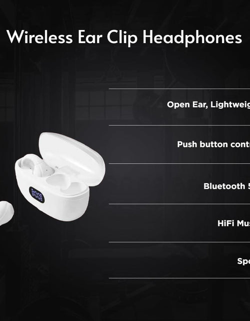 Load image into Gallery viewer, KESAIYI Bluetooth 5.3 Wireless Bone Conduction Sport Earbuds Black
