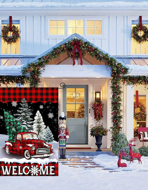 Load image into Gallery viewer, 4SEASONS POD Holiday Garden Flags Set of 3 12x18 Double Sided Halloween Xmas
