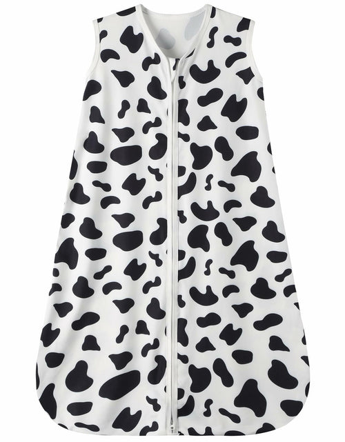 Load image into Gallery viewer, GUNTAIL Baby Sleep Sack 2-Way Zipper Rayon Cotton Cow Print Size X-Large

