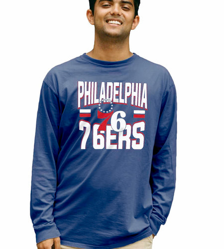 Philadelphia 76ers NBA Officially Licensed Long Sleeve T-Shirt Team Color Size S