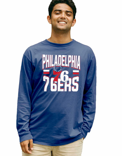 Load image into Gallery viewer, Philadelphia 76ers NBA Officially Licensed Long Sleeve T-Shirt Team Color Size S
