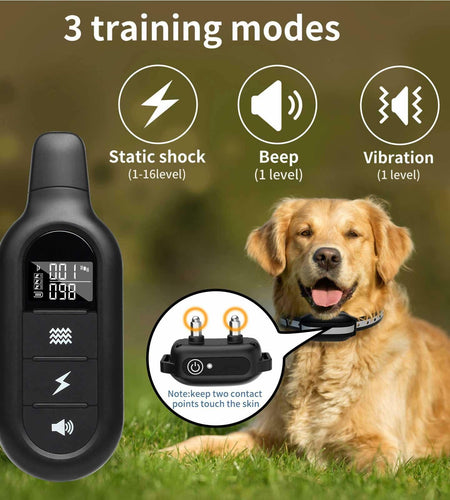 Generic Dog Shock Collar 3280FT Remote IPX8 Waterproof Beep Vibration Shock