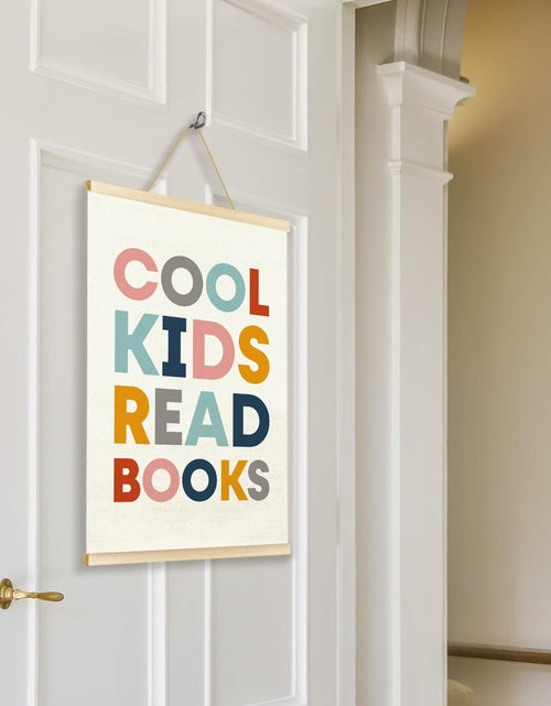 Load image into Gallery viewer, TAEDIN Kids Book Poster Hanger Frame Wooden Colorful 12x16 Space Theme
