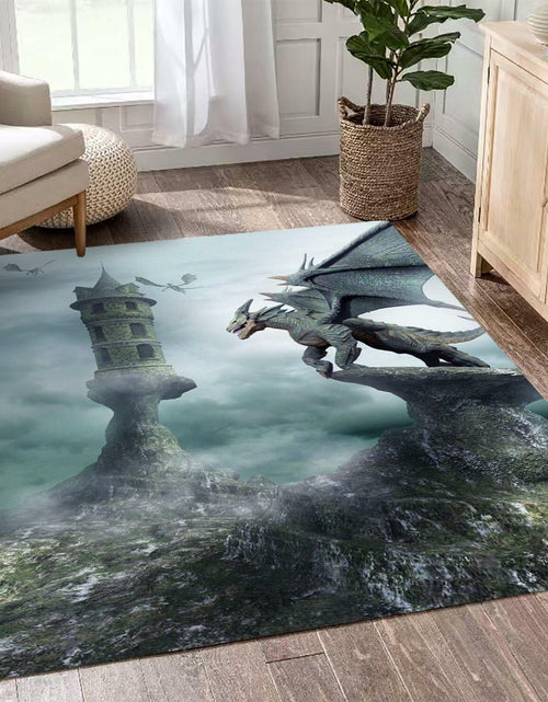 Load image into Gallery viewer, Large Area Rug Carpet Washable 5'x6' Indoor Polar Bear Home Decor
