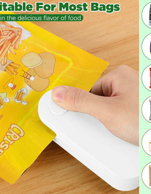 Load image into Gallery viewer, Daioai 2 in 1 USB Rechargeable Bag Cutter Sealer Portable Mini White

