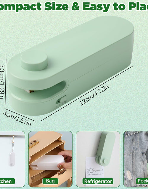 Load image into Gallery viewer, Daioai 2 in 1 USB Rechargeable Bag Cutter Sealer Portable Mini White
