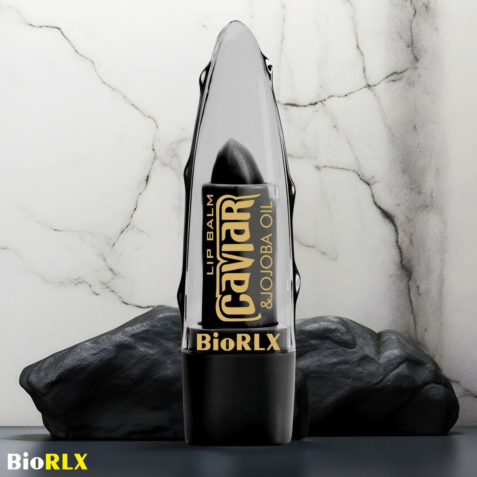BioRLX Aloe Vera Lip Balm Caviar Jojoba Oil 0.12oz Pack of 2