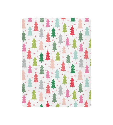 SDMKA Colorful Christmas Trees Microfiber Fitted Crib Sheet 28x52 Inch A01